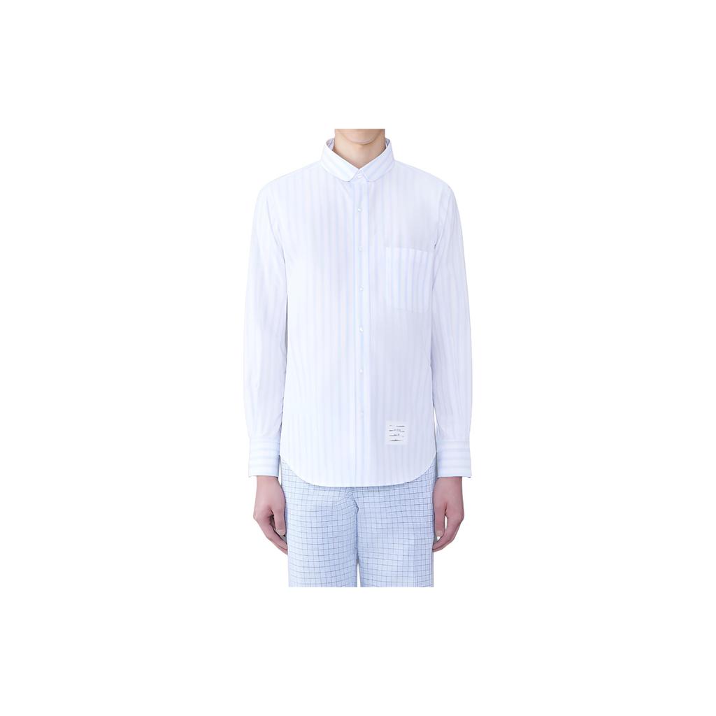 THOM BROWNE Striped Long Sleeved Buttoned Shirt MWL392A-F0521-480