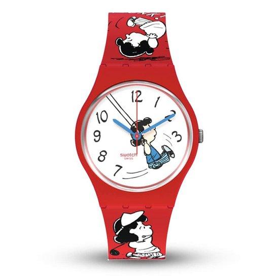 

Наручные часы Swatch обычные желе PEANUTS Snoopy SO28Z106