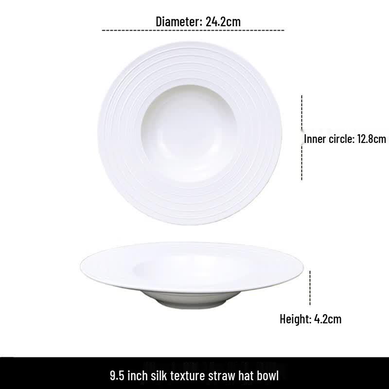 9.5-inch Nordic Ceramic Pasta & Soup Plate