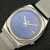 SEIKO 5 AUTOMATIC 7019A JAPAN MENS VINTAGE BLUE COLOR DIAL WATCH a701640-5