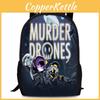 Murder Drones Anime Backpack Oxford Fabric Spacious School Bag For Students Teens College Essentials