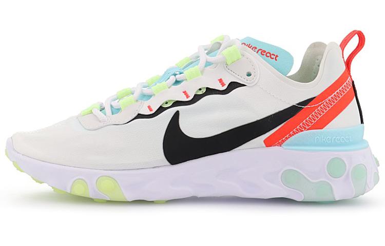 

Nike React Element 55 White Black Blue Women s DB5926-101 35.5