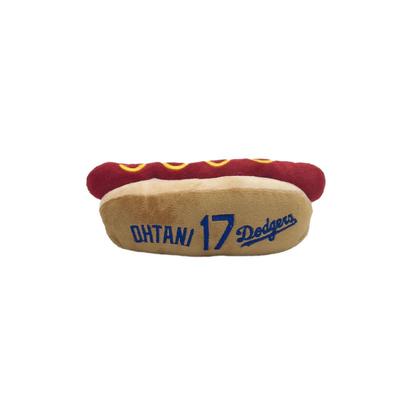 MLB Official Los Angeles Dodgers Shohei Otani Player Model Dog Hot Dog Toy Baseball Los Angeles Dodgers Pet