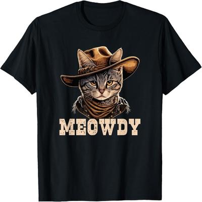 Cowboy Katze Miau-dy T-Shirt