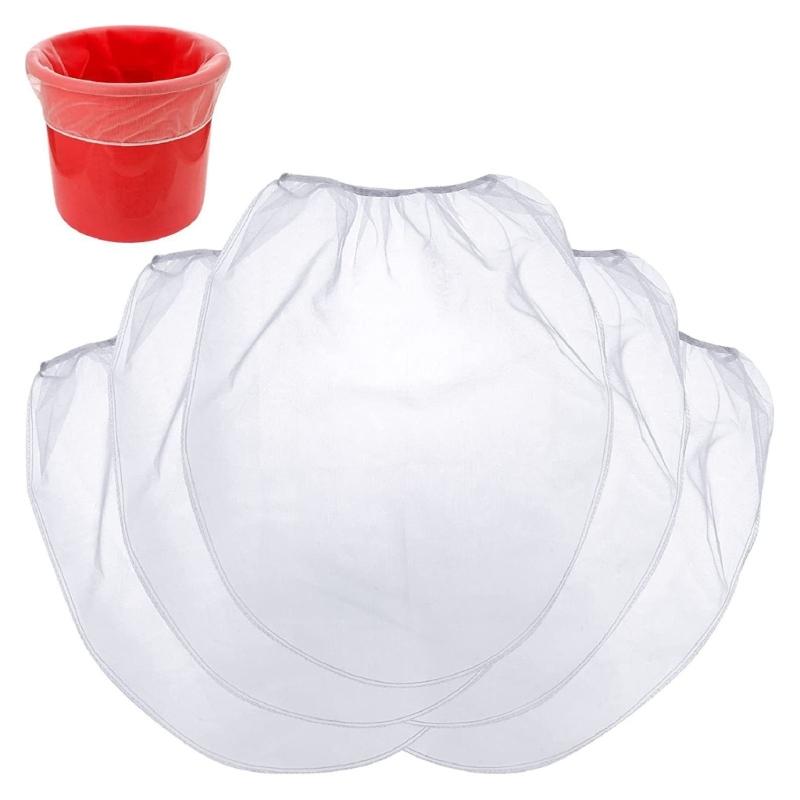 250 Micrometer Paint Filter Bags Paint Strainer Bag Elastic Edge 5 Gallon Bucket Compatible Reusable for Sprayers Gardening