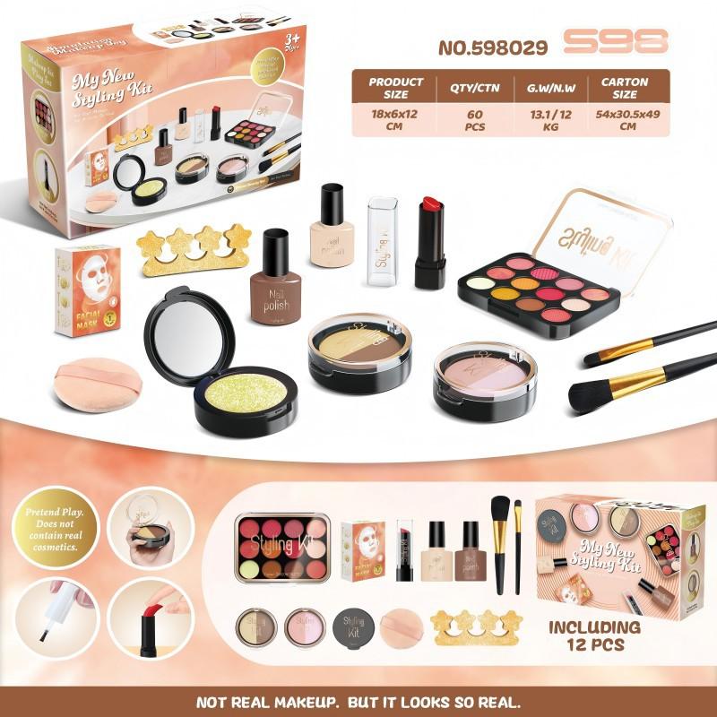 Children'S Cosmetics Simulation Girl Makeup Set Cannot Be Smeared Gift Box Children'S Play House Toys