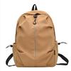 Large Minimalist Capacity Backpack With Solid Color Design For Daily Use