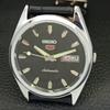 REFURBISHED VINTAGE SEIKO 5 AUTOMATIC 6309A JAPAN MENS BLACK WATCH a701732-5 R206c-a701732