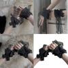 2PCS Elegant Lace Hand Sleeve Japanese Korean Style Wrist Cuffs For Cosplay And Photoshoot Comfortable Elastic Design