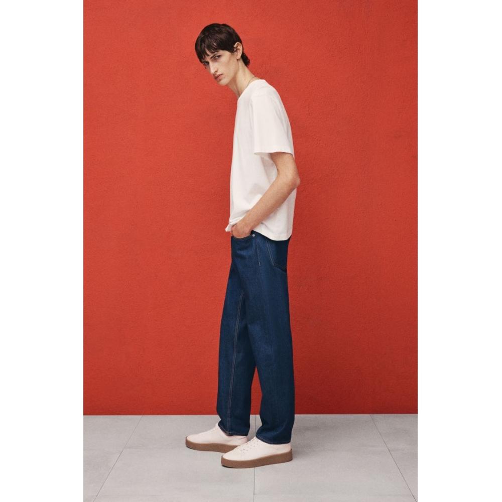H M Relaxed Fit Jeans Dark deniM Blue
