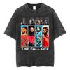 J Cole The Fall Off New Album  Tour Cover Tshirt Men Women Fashion Vintage Washed T Shirts Summer ONeck Oversized T Shirt