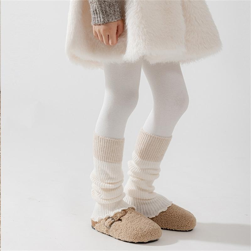 Children's Sweet Leg Warmer Cosy Knitting Fabric Breathable & Stackable for Baby Girls 3 to 13 Year Socks Sleeve