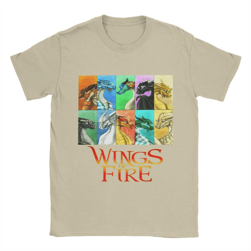 Men's Wings of Fire T Shirts Cotton Clothing Vintage Short Sleeve Crew Neck Tee Shirt 6XL T-Shirts