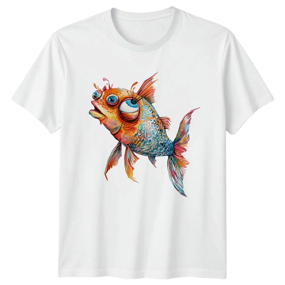 Whimsical Colorful Fish TShirt Underwater Nature 2026 Birthday Gift For Him S