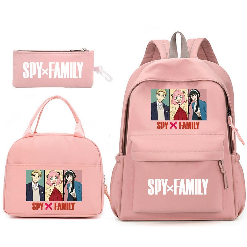School Season Spy Playhouse Printed Backpack Pencil Bag Shoulder Bag Leisure Primary And Secondary School Students Schoolbag