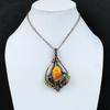 Bumble Bee Jasper Pendant Copper Wire Wrapped Gemstone Jewelry Handmade Pendant Copper Pendant Ethnic Jewelry Wire Wrap Pendant Gift For Mom