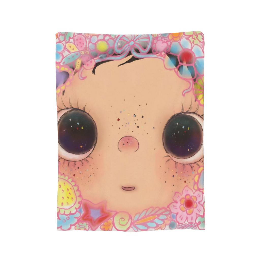 Yuy Manga Girl Пушистое одеяло Сяоюй Потрясающие пледы для дома El Sofa 150*125См Кусок ковра,