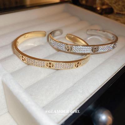 Zircon Letter Bracelet: Chic and Versatile Luxury for Women