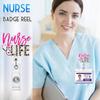 Nurse Life Badge Reel Gift Set. Extendable ID clip for medical assistants & office staff.
