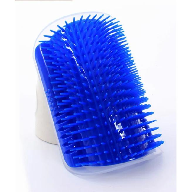 Cat Self Combing Corner Scrubber Groomer Detachable Comb Dogs Cat Brush Hair Shedding Trimming Massager with Catnip Glue Suit