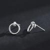 European and American High-End Irregular Hoop Stud Earrings - Versatile, Fashionable Cross-Border Jewelry