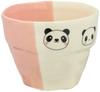 Banko Ware Panda 8cm Diameter x 6cm Microwave and Dishwasher Made in Product Number 18053 Children's Tableware, Ceramic, Oven-Safe Cup, Shan, Pink,