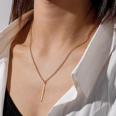 European and American Versatile Alloy Necklace - Fashionable Pendant for Girls