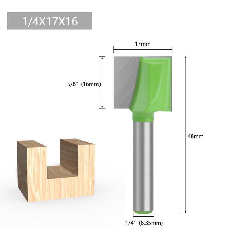 1 bucată 1/4 inch curăţare tijă inferioară Bit drept Router Bit Curat freză Freză Maşină de putere pentru prelucrarea lemnului