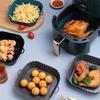 Reusable Silicone Baking Mat for Air Fryer Nonstick Square Tray with Handle for Oven and Kitchen Cooking Accessories