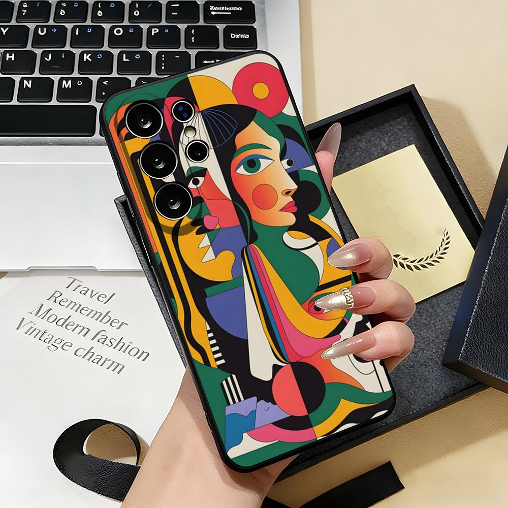 Kunstenaar Pablo-Picasso Telefoonhoesje Voor Samsung S26 S25 S24 FE S23 S22 S21 Plus S20 Ultra Note20Ultra Zwart Zacht Hoesje