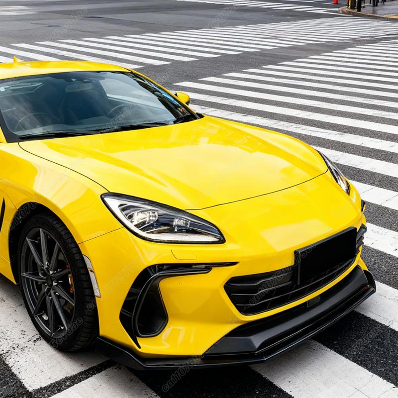 For Subaru BRZ Coupe 2-Door 2022 2023 2024 Automobile Front Bumper Lip Sports Style Spoiler ABS Splitter Body Modification Kit