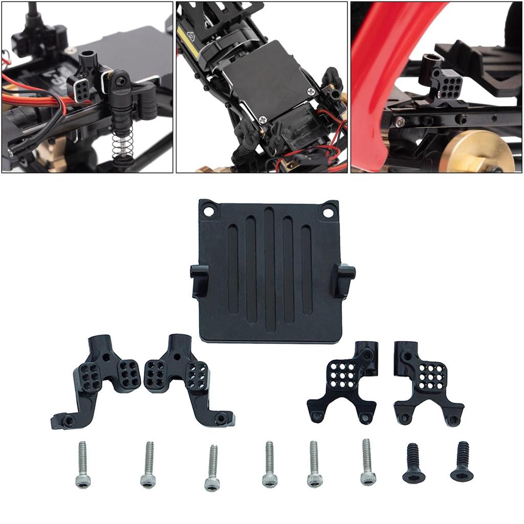 Metal Front Adjustable Shock Damper Towers Mount Upgrade Parts /24 RC Crawler Axial SCX0081 Accessories