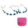 Fake Braces Colorful Brackets For Teeth Temporary Metal Wires Metal Bracket Orthodontic Ligature Ties Dental Decor Accessories