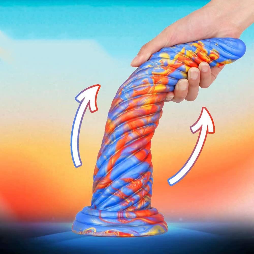 Dildo for Tentacle with Strong Suction Anal 25cm Maximum Diameter Vaginal Orgasm Anal Soft Completely Adult Adult Goods Dildo, Non-human Women, Thick,