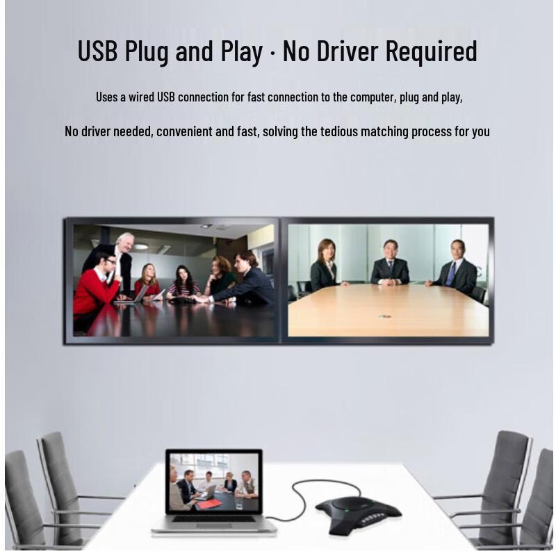 HOSODO M8100WB 2.4G Wireless USB Omnidirectional Conference Microphone (CN version)