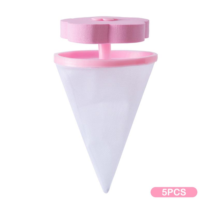 

5 шт., многоразовый бытовой фильтр для волос для стирки, сетчатый мешок для улавливания шерсти домашних животных, плавающий фильтр-мешок для стиральной машины