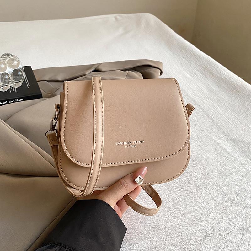 Casual Stylish Small Square Bag In Black White Blue Purple Khaki And Brown For Everyday Use