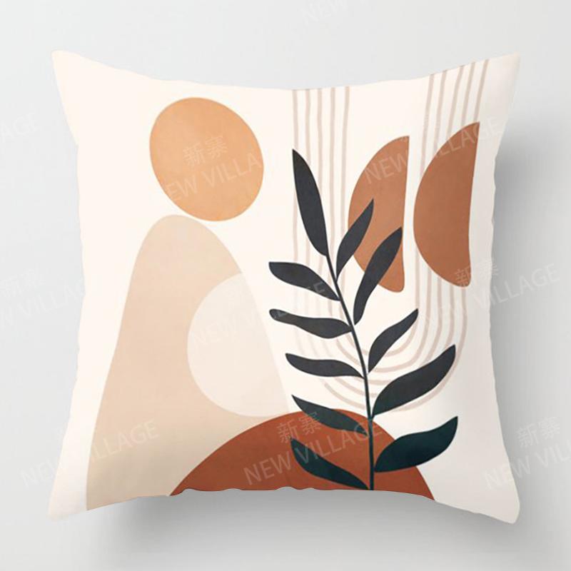 Nordic Modern Luxury Home Decor Autumn Pillowcase Sofa Cushion Cover 45X45Cm 45*45 50X50 60X60Cm 40X40 35X35 Abstract Geometric
