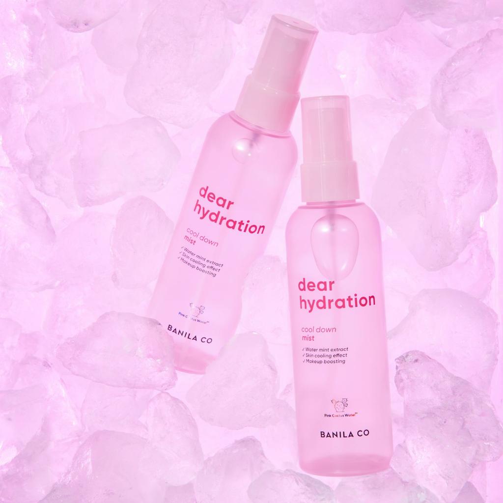 BANILA CO Dear Hydration Cool Down Mist 100ml, Dieser Nebel passt perfekt zum Make-up und zieht schnell in die Haut ein, um einen kühlenden Effekt zu erzielen