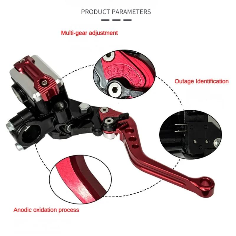 Universal Motorcycle Brake Master Cylinder 22MM Hydraulic Clutch Lever Adjustment Brake Clutch Handle for Motorbike Honda Yamaha