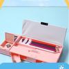 Multifunctional Calculator Pencil Case: Large Capacity Plastic Stationery Box for Primary School Students