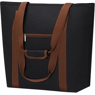 ASXSONN Insulated Lunch Large Can Be Carried by Hand or Over the Holds A4 Perfect for and Picnics Bag, Capacity, Foldable, Zippered, Shoulder, Unisex,