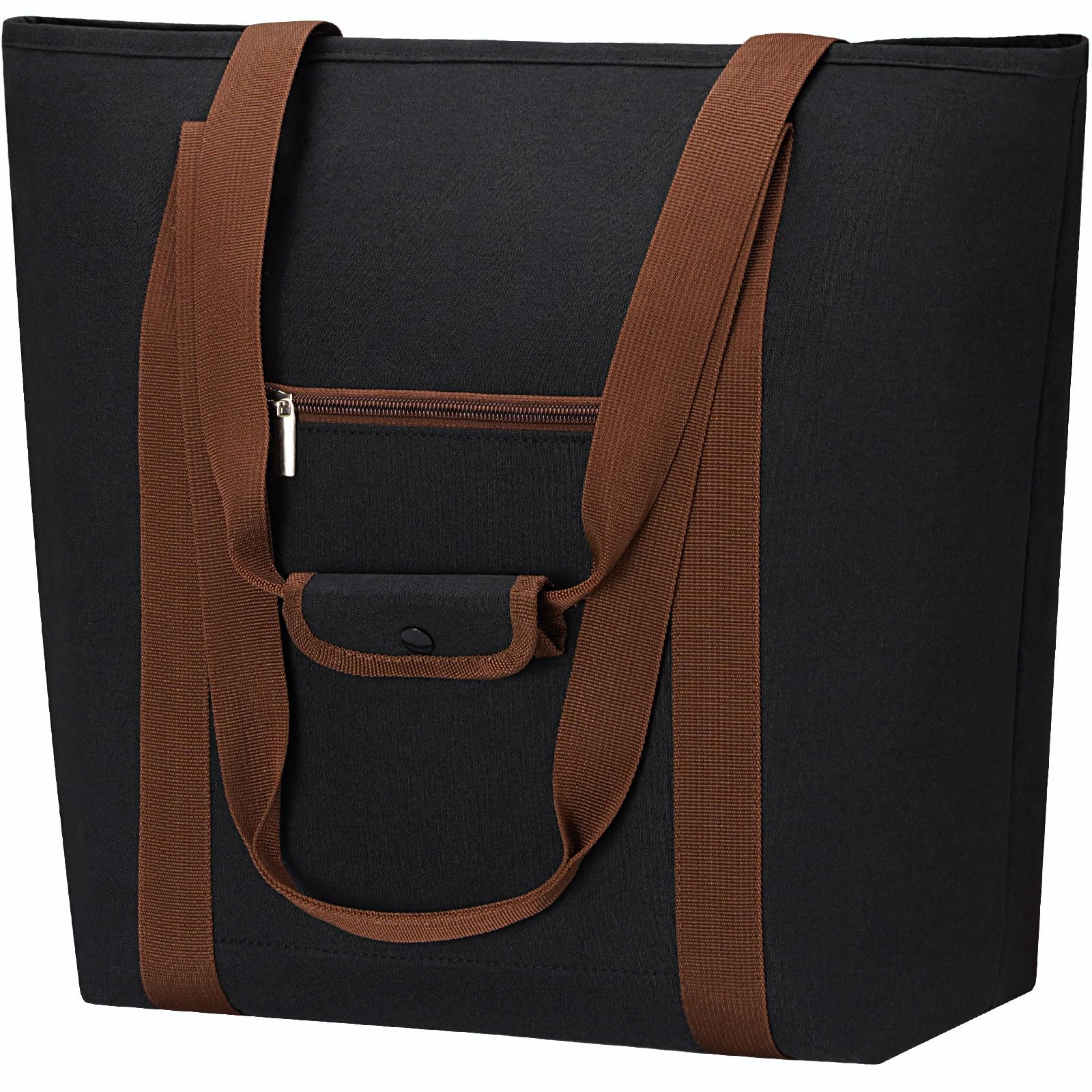 

ASXSONN Insulated Lunch Large Can be Carried by Hand or Over the Holds A4 Perfect for and Picnics Bag, Capacity, Foldable, Zippered, Shoulder, Unisex, чёрный