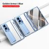 Luxury Plating Anti Falling Armor Case for Samsung Galaxy Z Fold 8 Wide Fold 3 4 5 6 7 8 Wireless Charging Clear Cover for Fold8