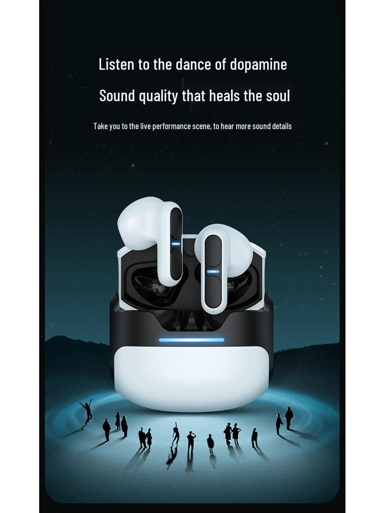 Cross-Border Private Mold True Wireless Bluetooth Earphones, Non-In-Ear, Dual Microphone, Noise Reduction, Gaming Headphones.