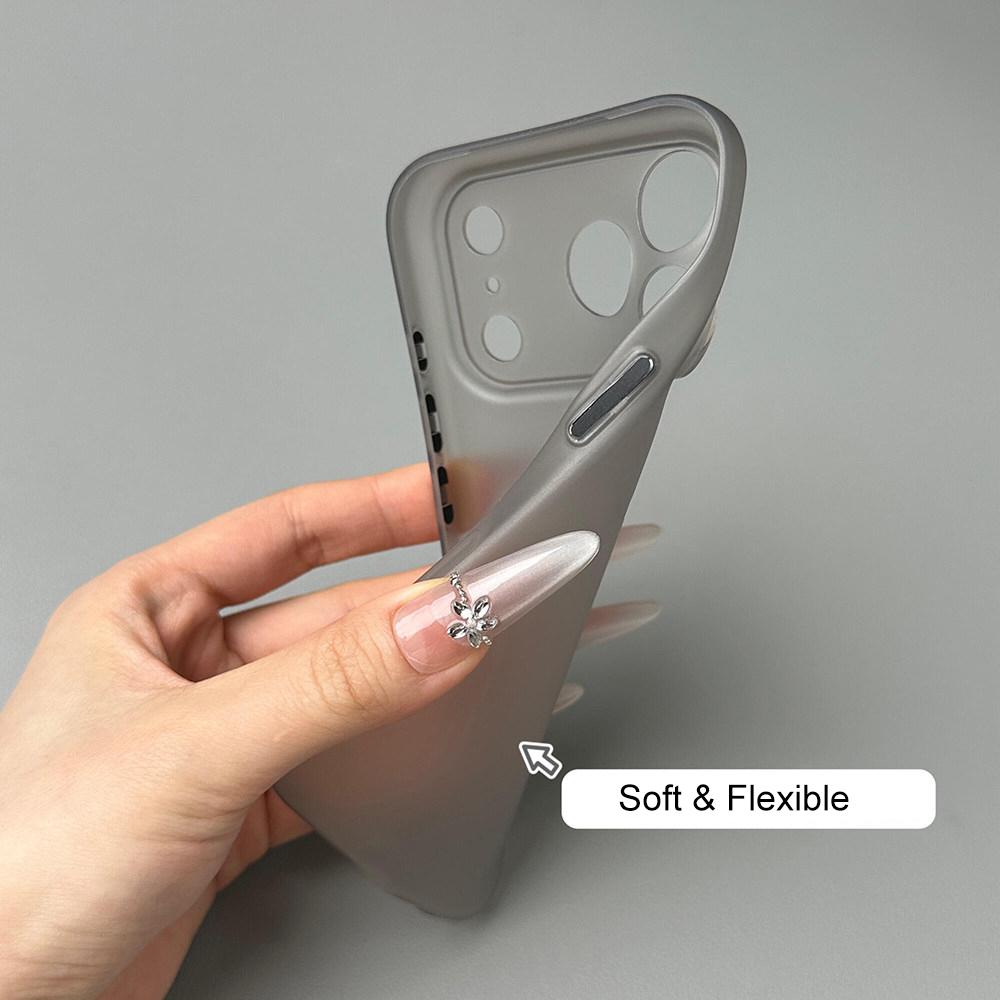 Ultra Thin Quality Silicone TPU Rubber Gel Clear Case for iPhone 17 Air 16 15 14 Plus 13 12 Pro Max Soft Matte AI Button Cover
