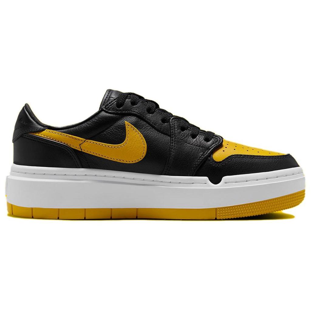 Jordan 1 Elevate Low Black Yellow Ochre (Womens) Women Sneakers White DH7004-007