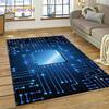 PCB Circuit Board 3D Chip CPU Carpet Rug for Bedroom Living Room Home Sofa Decoration,Children Game Large Decor Floor Mat Gift