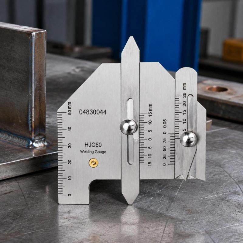 Welding Inspection Gauge Instrument, Steel Measuring Tool with Adjustable Slides for Width, Spacing, and Joint Preparation