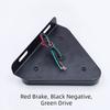 RGB Color Tail Lights Tricolor Triangular LED Lights Universal Strobe Light  Modification Parts